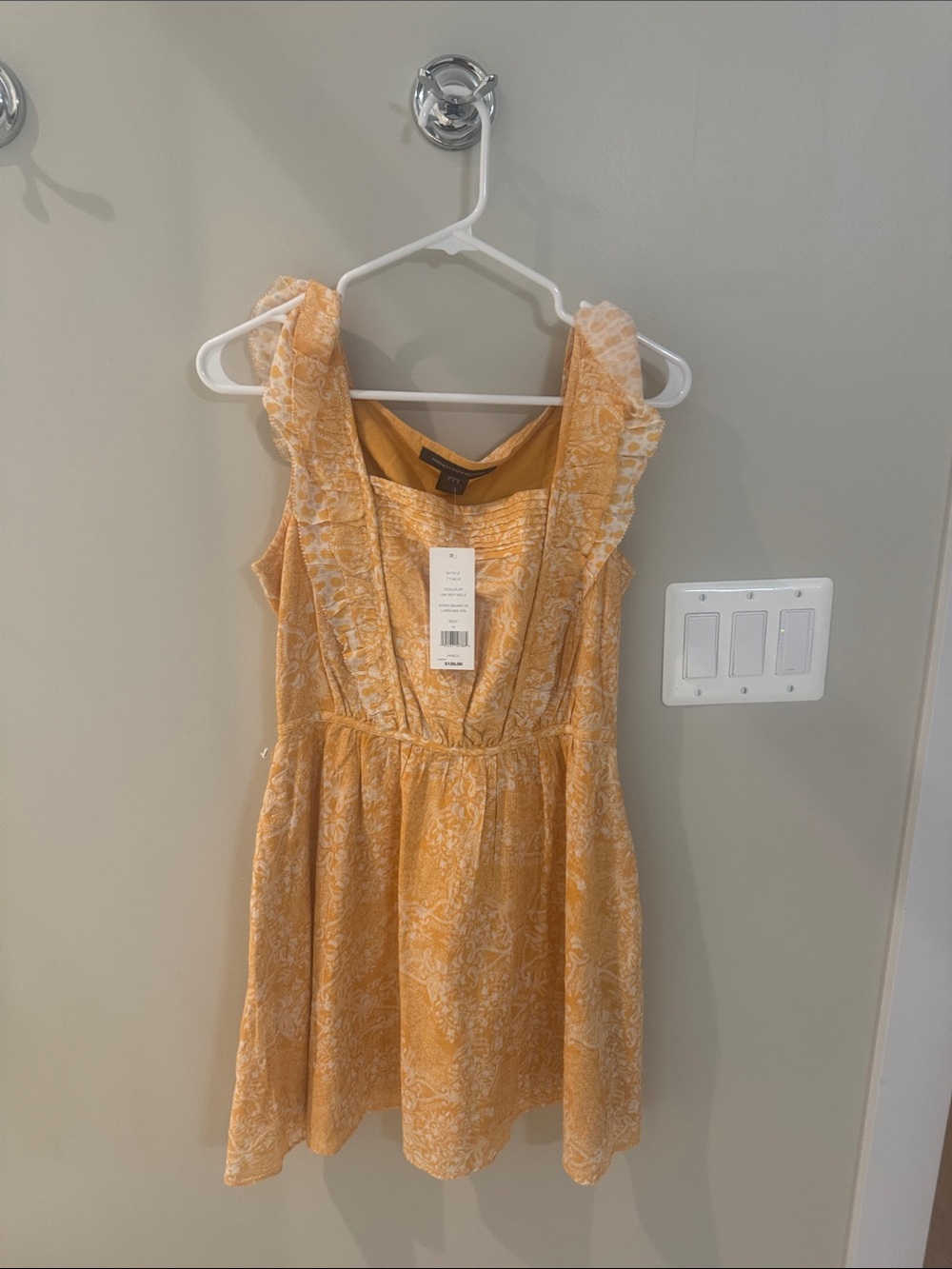 French Connection Yellow Floral Ruffle Sundress - Picture 3 of 5